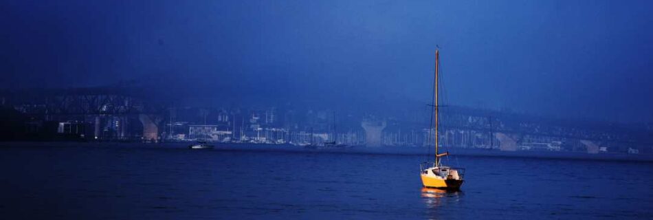 Jianguo Yang Boat in Mist