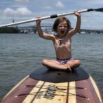 Paddle boarding in little shoal bay
